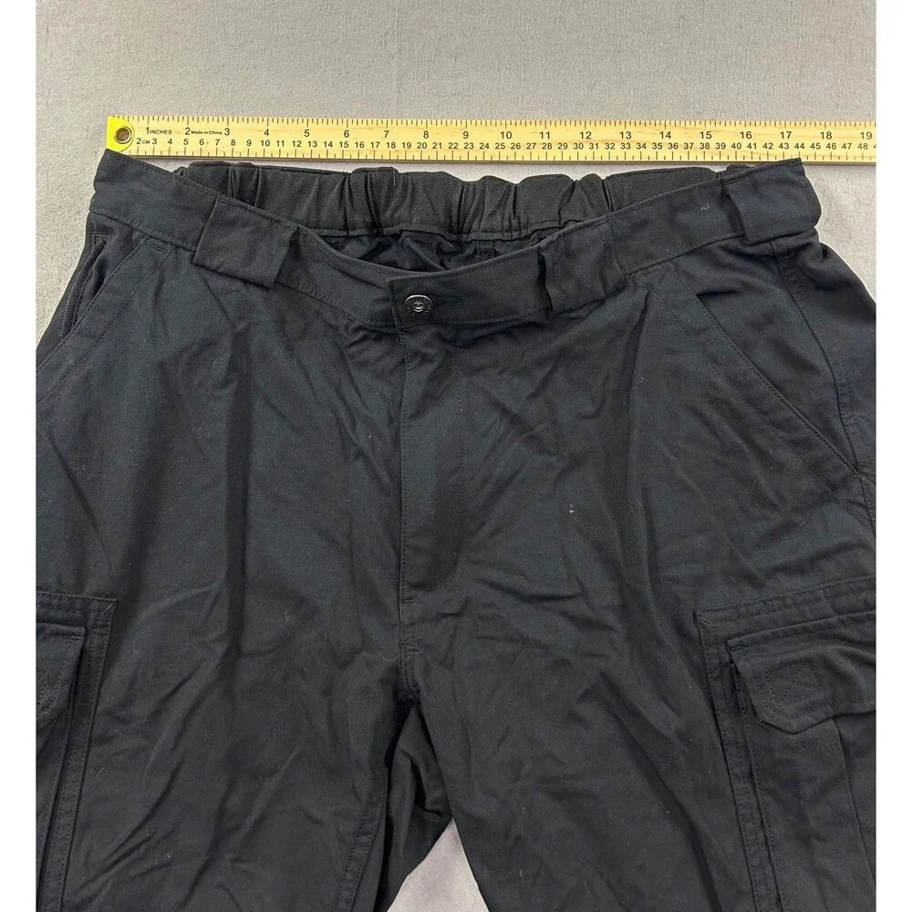 Duluth Trading Dry On The Fly Cargo Pant Mens Black Stretch Relaxed Fit